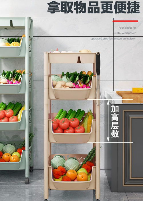 厨房收纳好帮手 多层落地置物架与二手日用百货的选购指南